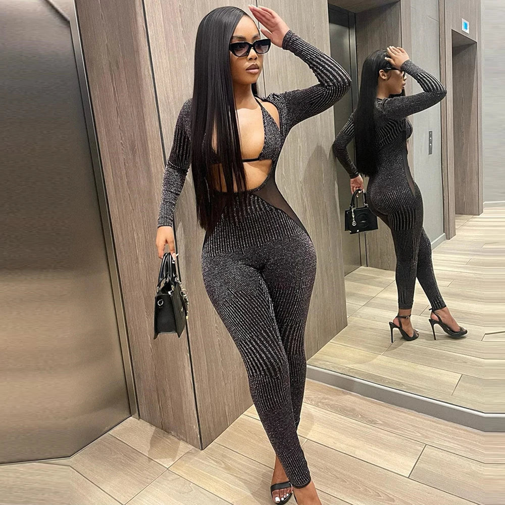 Mishelle Bra Black Jumpsuits  ( Streetwear)