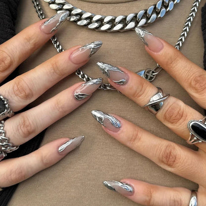 24Pc Long Stiletto Press on Nails Cherry Pink French False Nails with 3D Bow Pearls Design Detachable Acrylic Fake Nail Art Tips