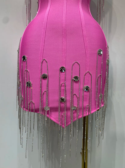 Spaghetti Strap Bodycon Sleeveless Bandage Dresses