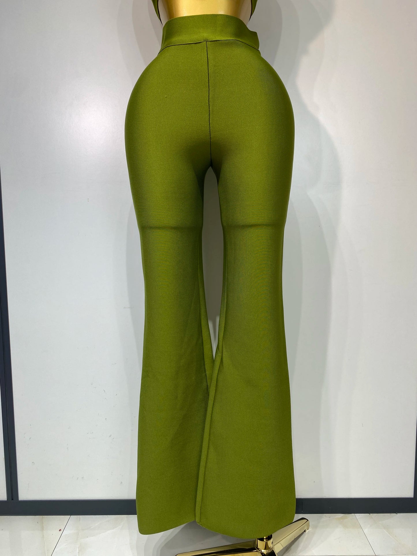 Luxury Bandage Crop Top + Pant Set  ﻿