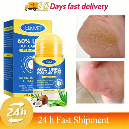 60% Urea 2% Salicylic Acid Foot Stick Cracked Repair Product Exfoliation Dead Skin Removal Softening Moisturize Smooth Skin Care