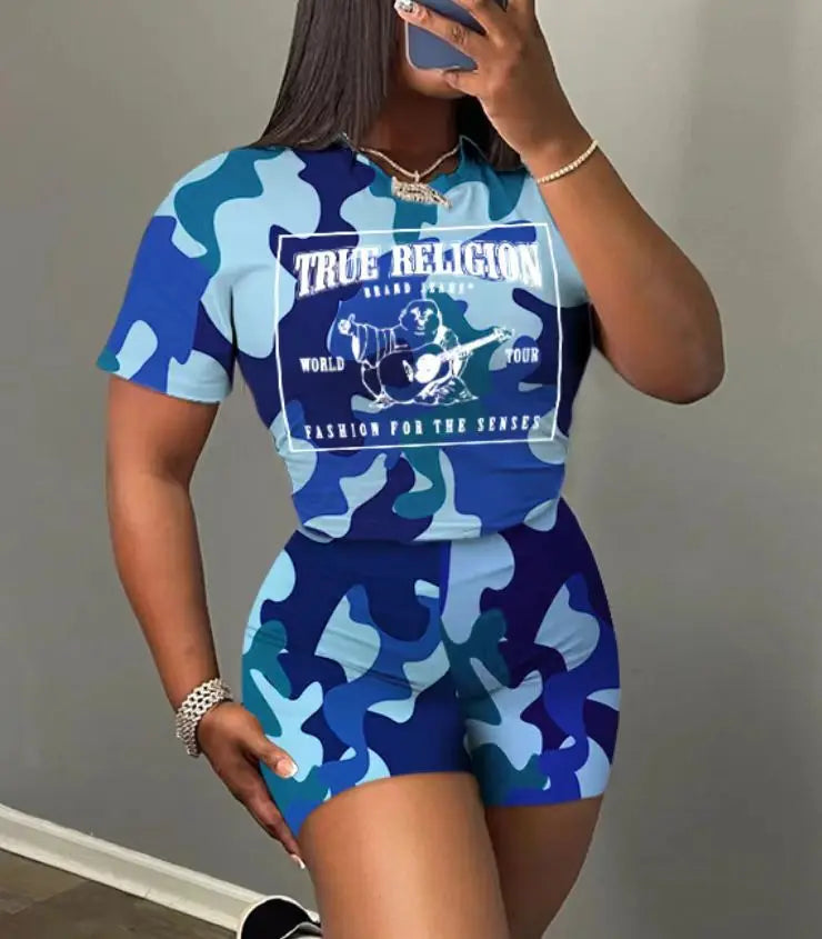 Women Two Piece Short Sets 