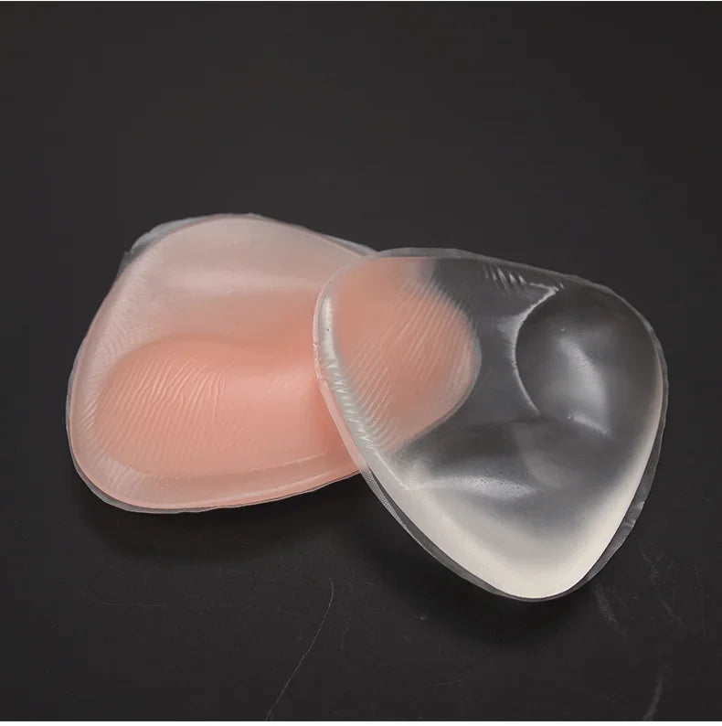 2pcs Silicone Bra Inserts Breast Pads Sticky Push-up Women Bra Cup Thicker Nipple Cover Patch Bikini Inserts