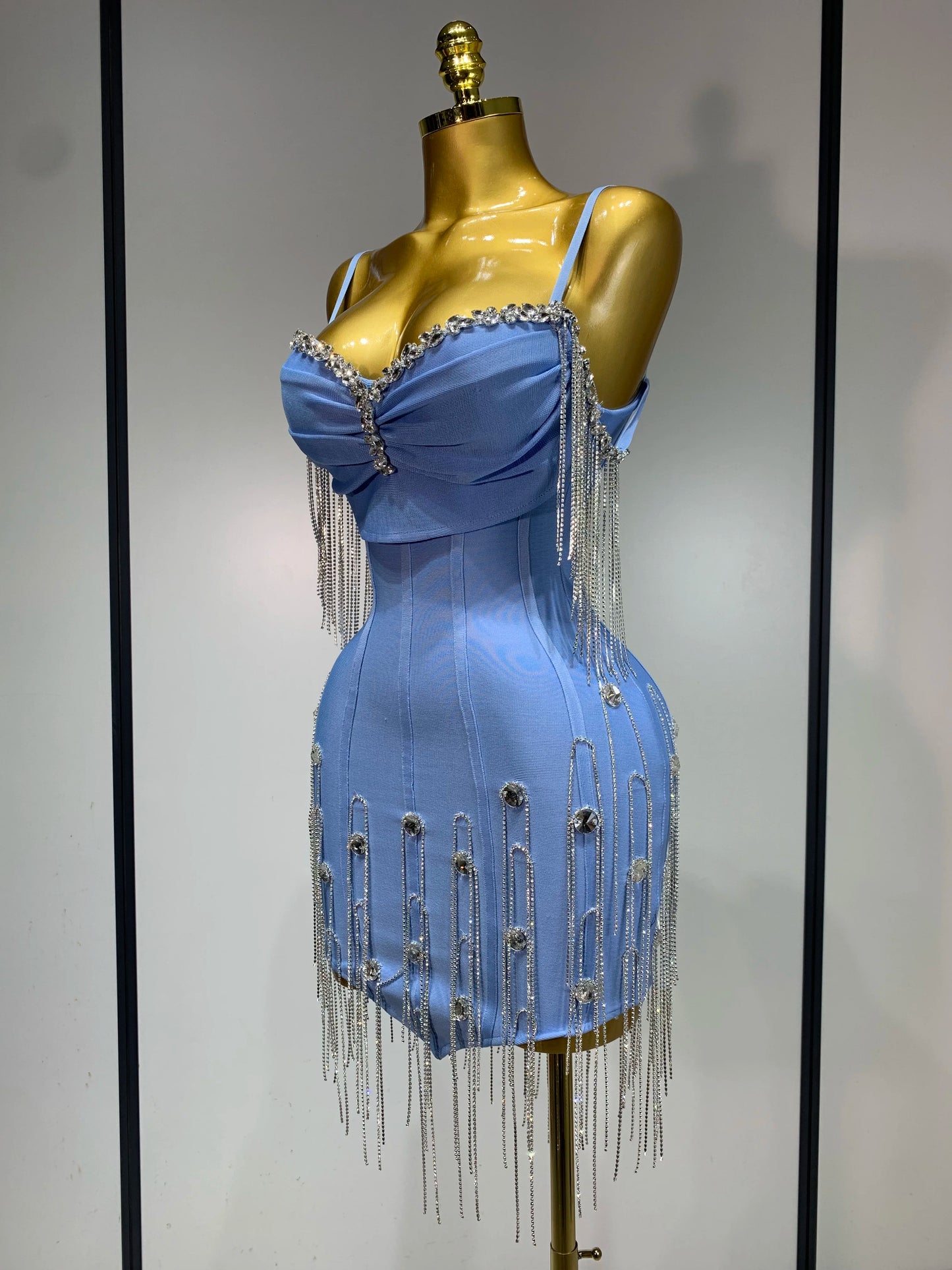 Spaghetti Strap Bodycon Sleeveless Bandage Dresses