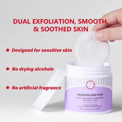 Ingrown Hair Pads Aftershave Treatment Pads To Help Prevent Razor Bumps