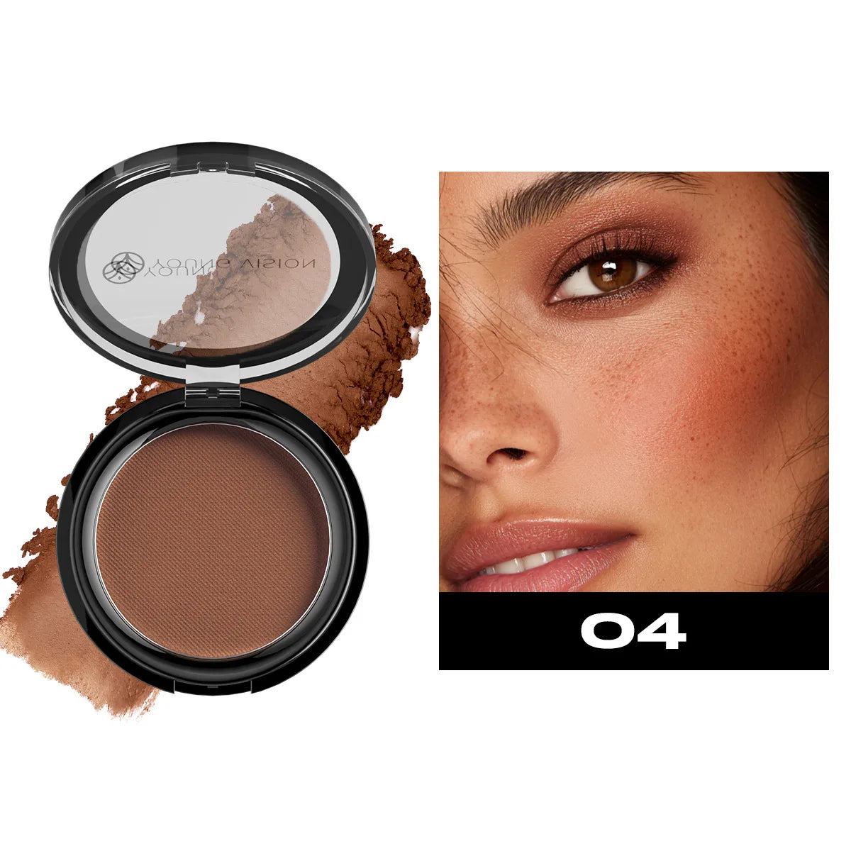 Silky Matte Bronzer Setting Makeup Contour Powder Long lasting 3D Face Shaping Concealer Deep Contouring Nose Shadow Palette