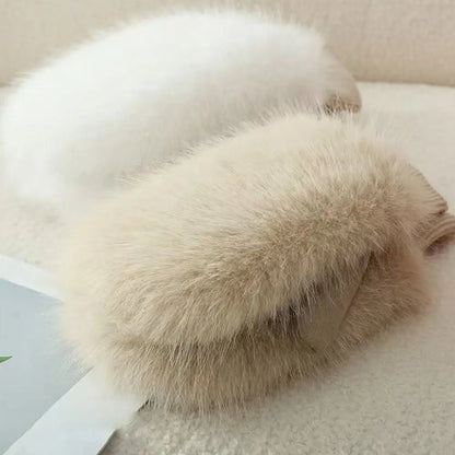 Windproof Gloves Soft Full Fingers Winter Warm Mittens For Cold Weather