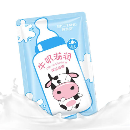 Skin Care Natural Fruit Plant Facial Mask Moisturizing Oil- Aloe Sheet Face Mask