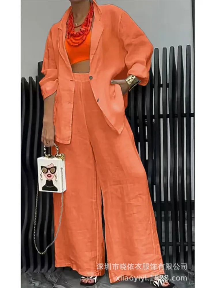 Ciara Blazer + Pants Sets (2pcs)