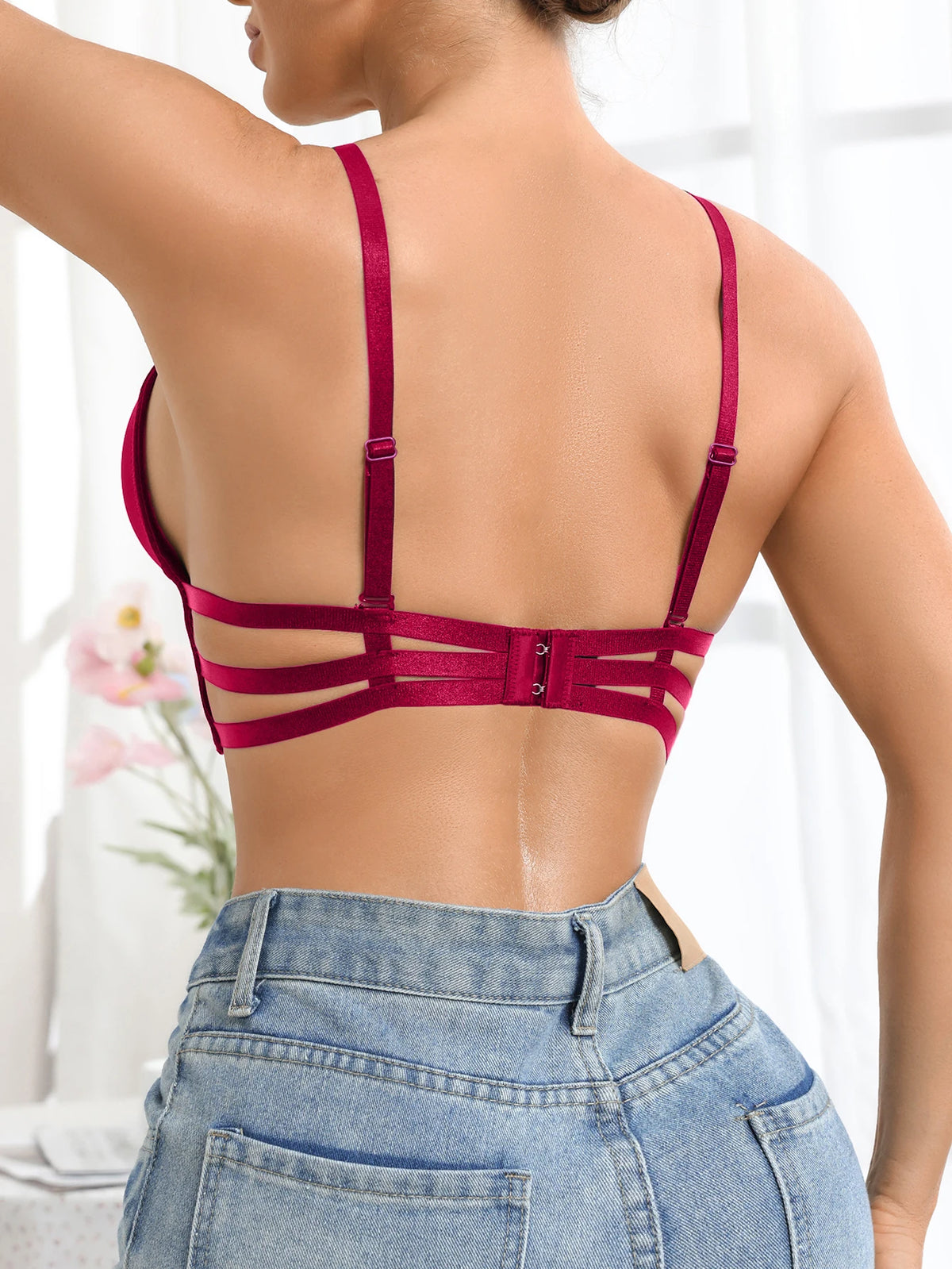 Fashionable Bra Minimalist  Comfortable, Underwire Deep V Push up Bra