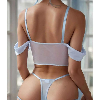 Cute Lace Tutu Skirt Bikini Underwear, Stylish Pushed Up Bra Nightwear Set Hot!