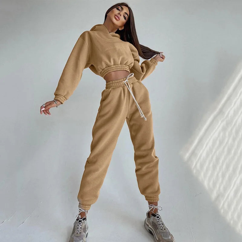 Sierra's Streetwear Drawstring Pencil Pants Suit Outfits