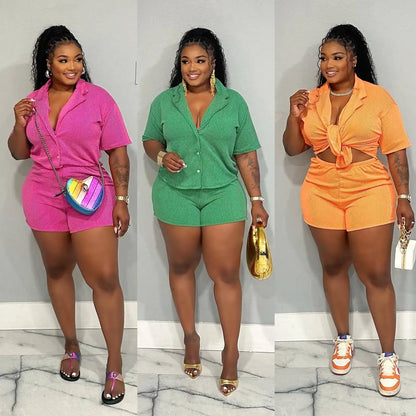 Street Short Sleeve Shirt + Shorts Sets