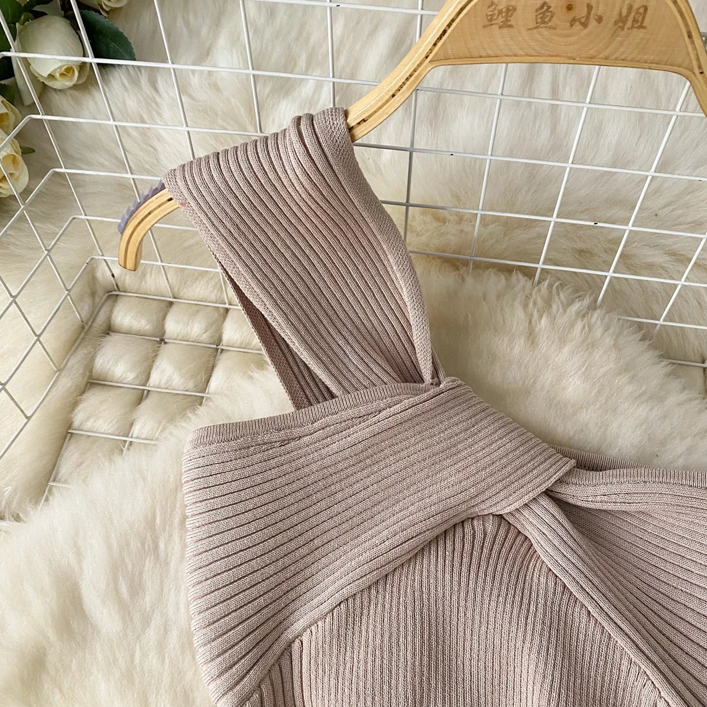 Single Shoulder Ink Knit Dress Backless Tank Striped Slim Bodycon Sundress Women Summer Beachwear Sexy Chic Vestidos