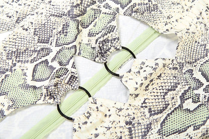 Snake Print Jumpsuit