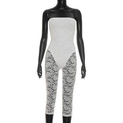 Lace See Through Bodycon Jumpsuits for Woman