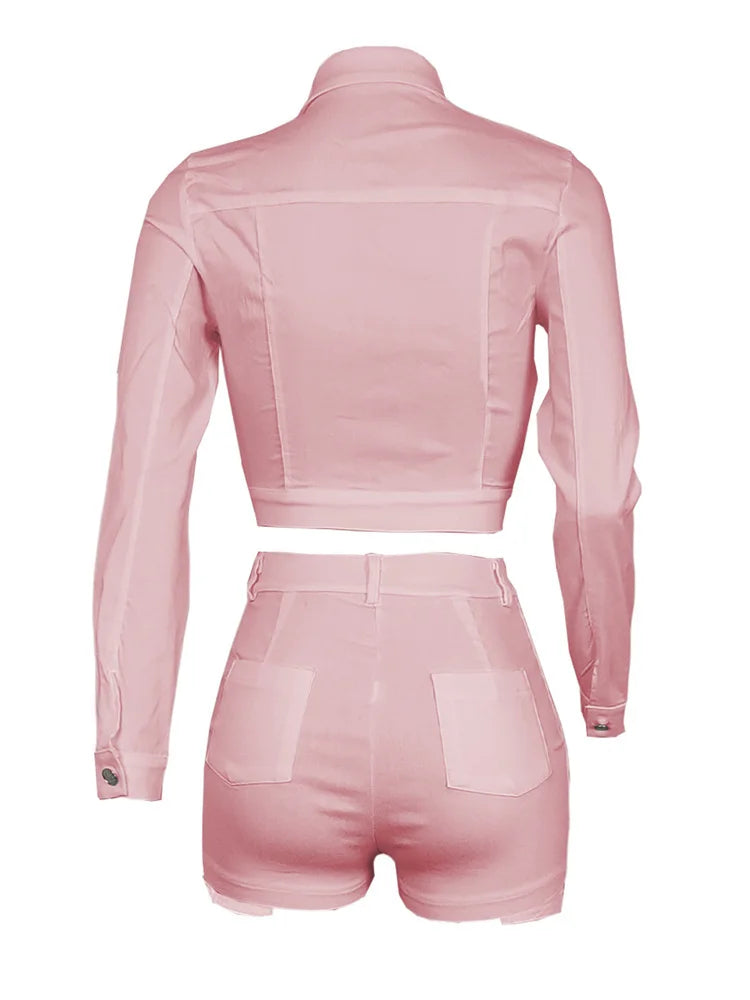 Women Two Piece Short Sets 