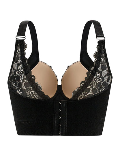 Lace Bra, Comfy & Breathable Bra, Steel Rim Bra Coverage Anti Sagging Sports