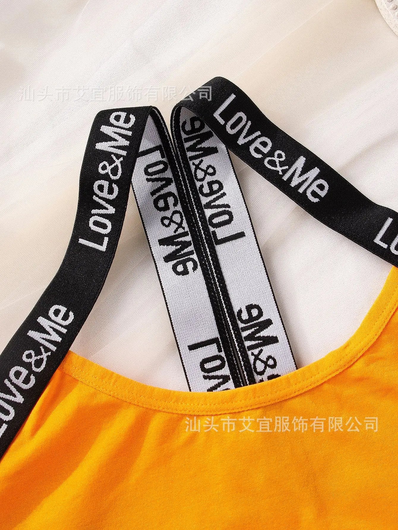Y2K Love Straps Loungewear Top + Shorts Sets