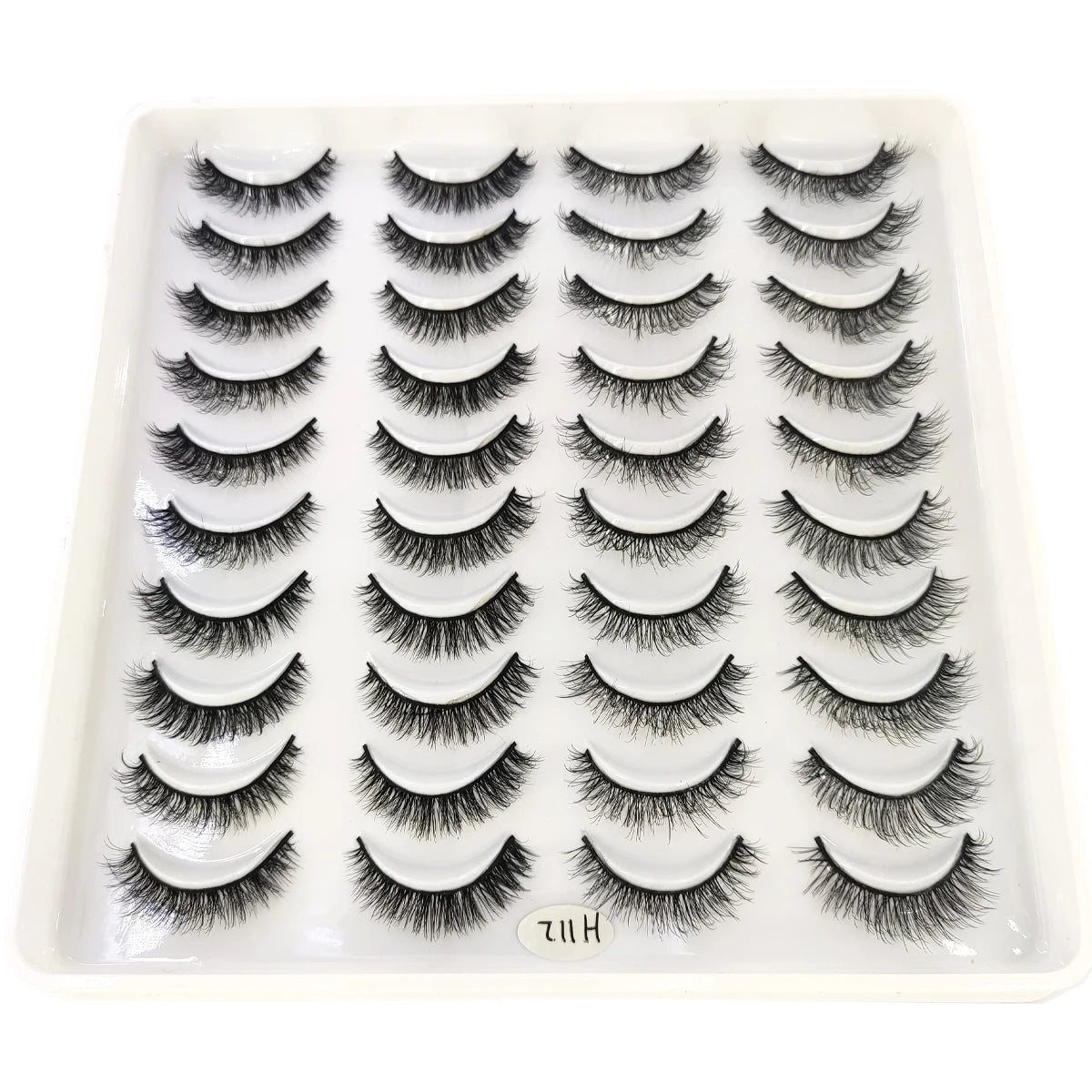 20 Pairs Natural long 3D Mink False Short Eyelashes