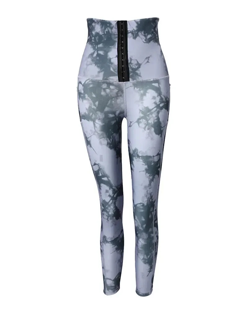 Pamela Tie Dye Long Yoga Pants (Skinny)