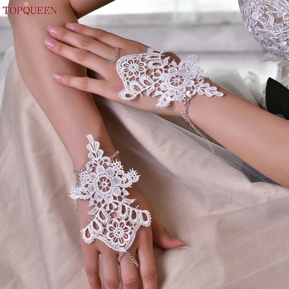 1 Pair Lace Finger/Bracelet/Anklet Women's Chain Party Prom Jewellery