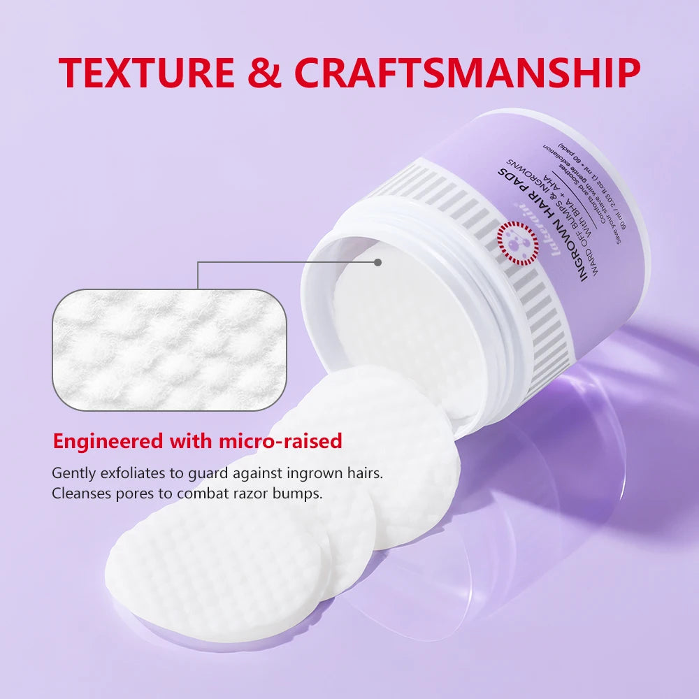 Ingrown Hair Pads Aftershave Treatment Pads To Help Prevent Razor Bumps