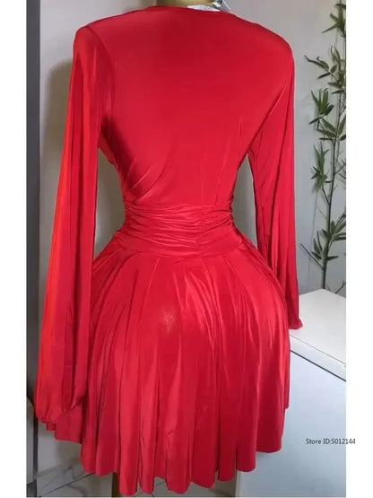 Latest Lantern Sleeve Button Daily A Line Dresses