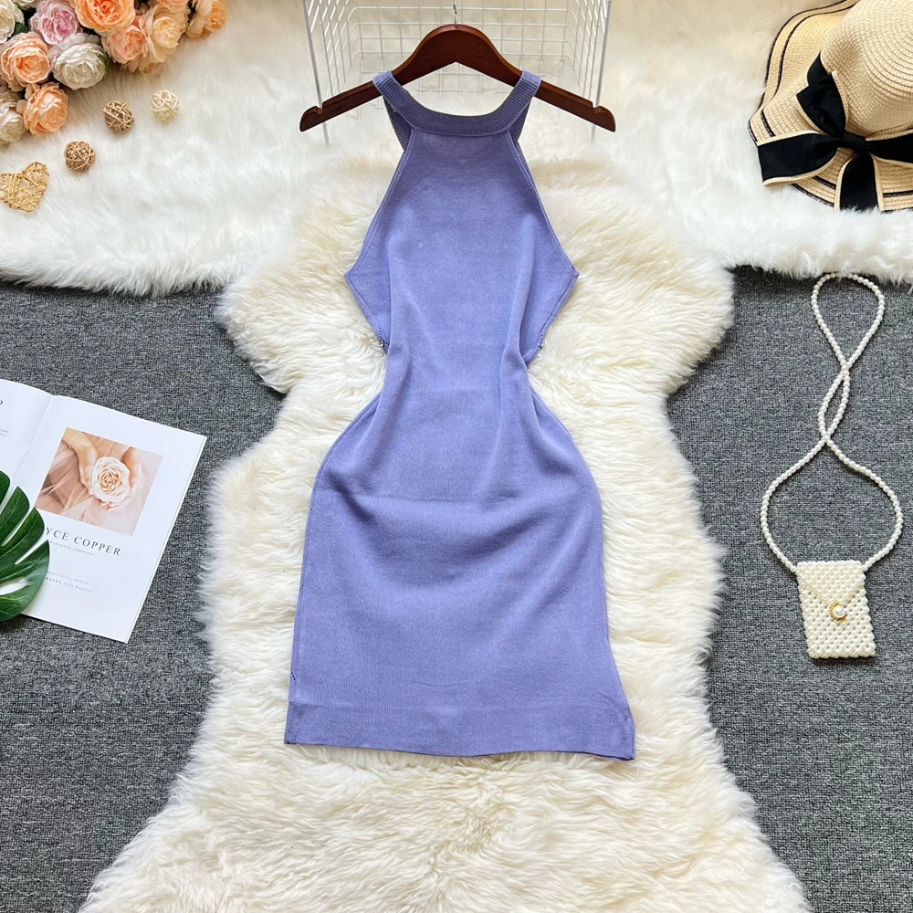 New Fashion Y2K Diamonds Bodycon Mini Dresses