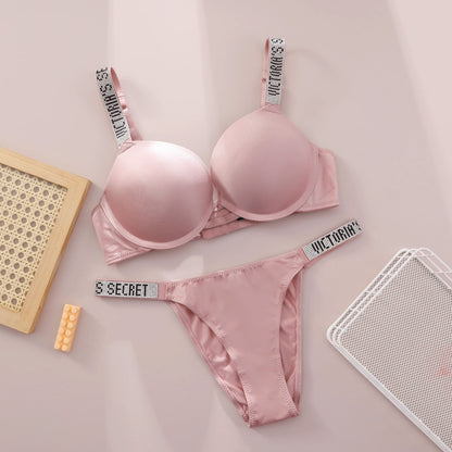 Victoria Secret Comfortable Breathable Push Up Bra + Panty Set