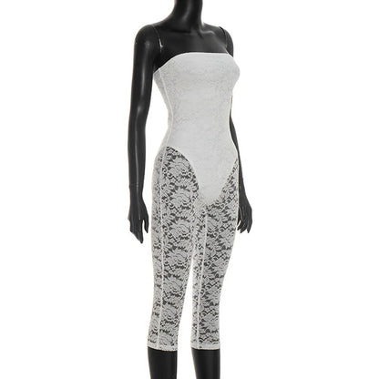 Lace See Through Bodycon Jumpsuits for Woman