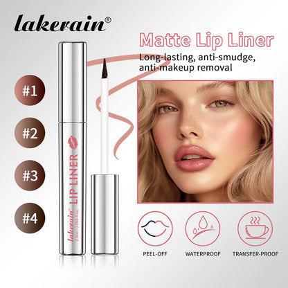 Magic Peel Off Lip Cosmetic Matte Lip Liner Pencil Long Lasting Waterproof Smudge Proof Transfer Proof Peel Off Lip Stain Tattoo
