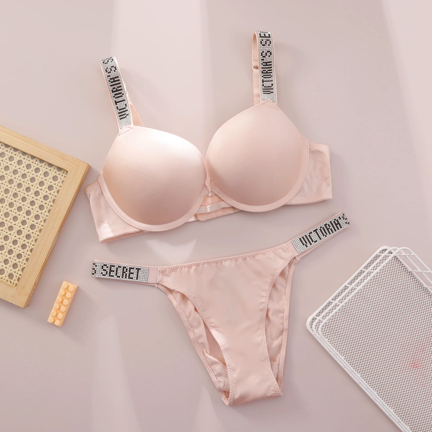 Victoria Secret Comfortable Breathable Push Up Bra + Panty Set