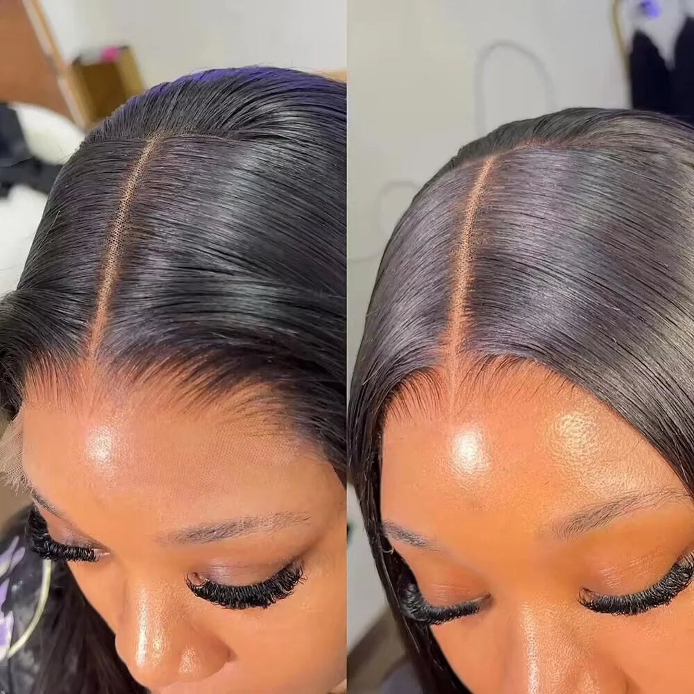 Short Bob Wig Transparent Lace Frontal Wigs Human Hair 100% Straight Bob Wigs Pre Plucked 13x4 Lace Front Wigs
