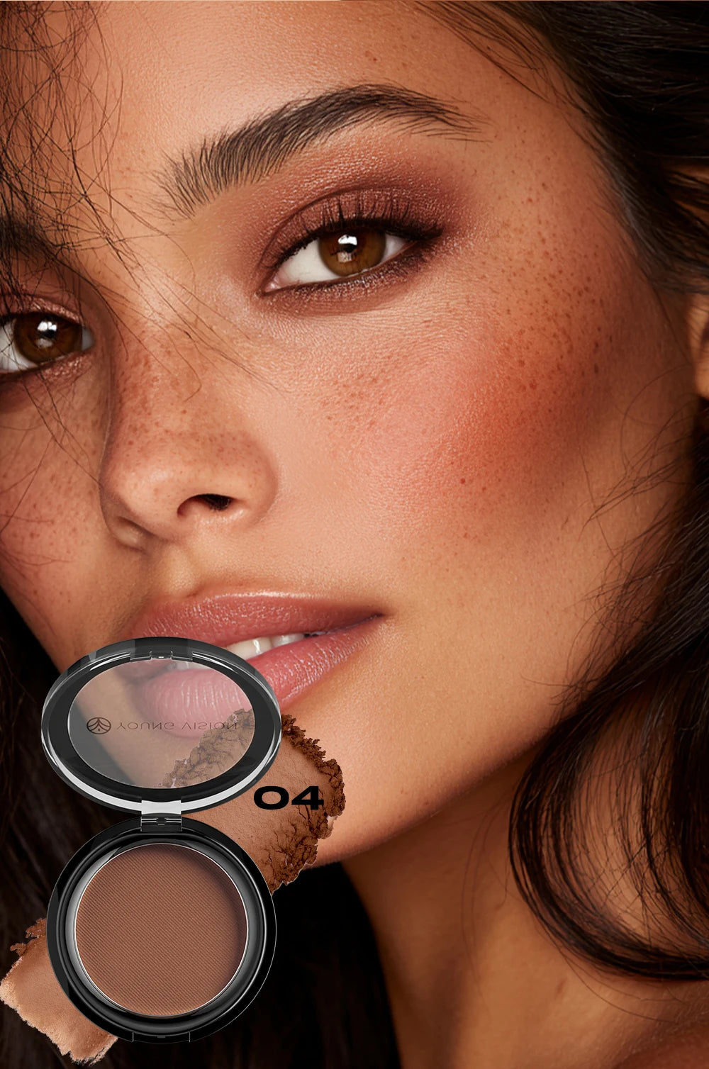 Silky Matte Bronzer Setting Makeup Contour Powder Long lasting 3D Face Shaping Concealer Deep Contouring Nose Shadow Palette