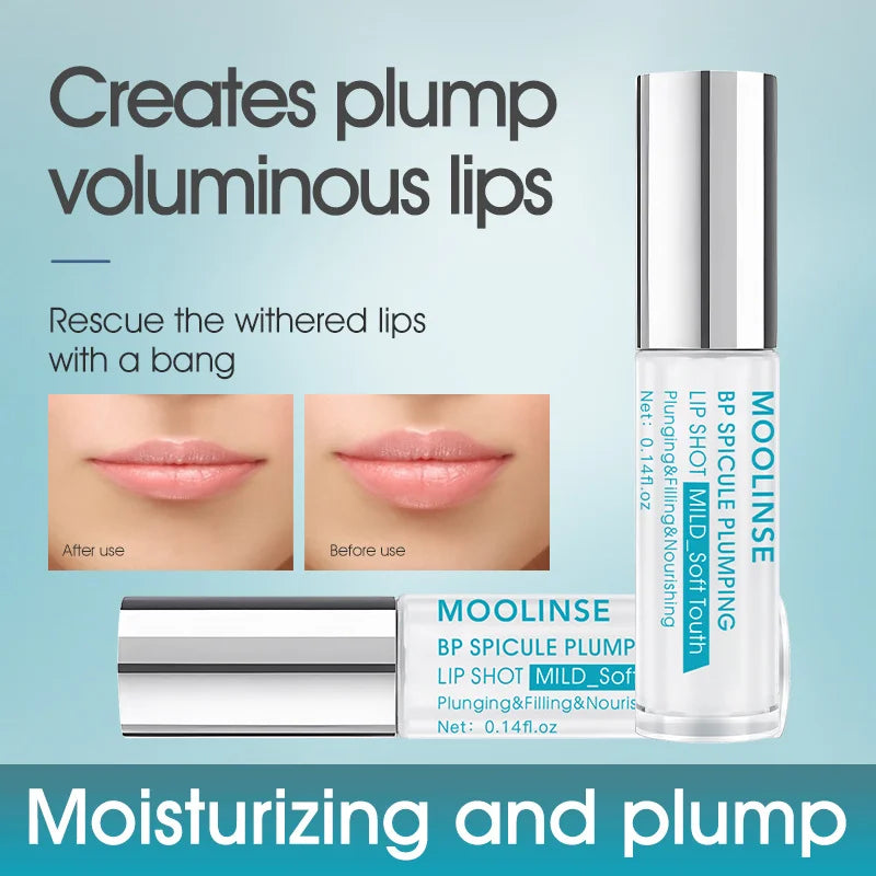 BP Spicule Plump Lip Shot Instantly Volumis Increase Lip Elasticity Long-lasting Moisturize Lip Plumper Gloss Sexy Beauty Makeup