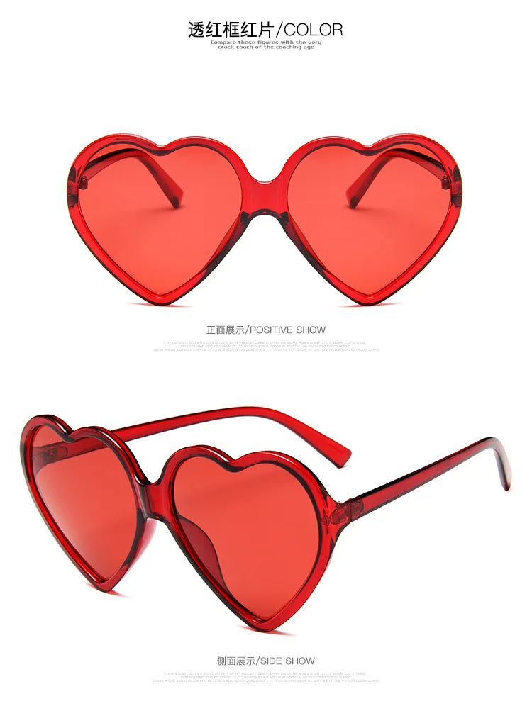 New Trendy Big Heart Shape Eyewear