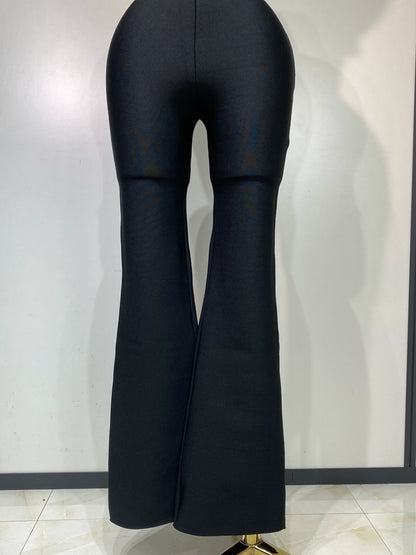 Luxury Bandage Crop Top + Pant Set  ﻿