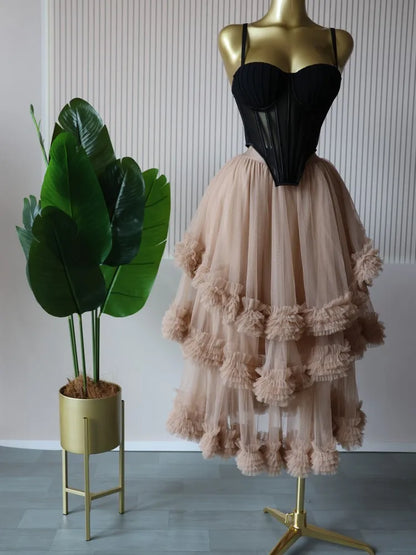 Spaghetti Strap Top and Pleated Skirt Dresses