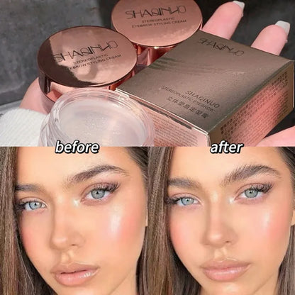 Three-dimensional Eyebrow Shaping Soap Eyebrow Gel Texture Creates Natural Eyebrows Styling Cream Waterproof Quick-Dry Makeup