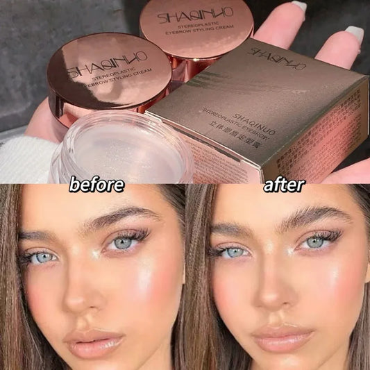 Three-dimensional Eyebrow Shaping Soap Eyebrow Gel Texture Creates Natural Eyebrows Styling Cream Waterproof Quick-Dry Makeup