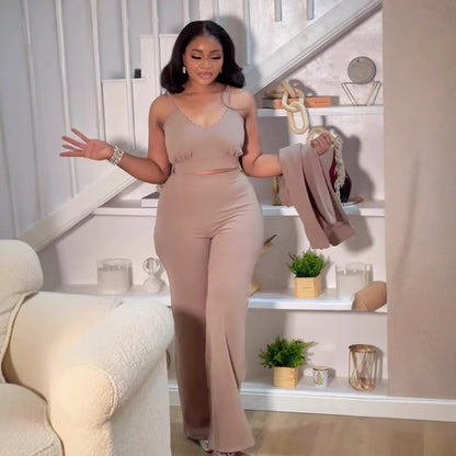 Elegant Long Sleeve Blazer Office Wear Ladies 3 Piece Pant Suit