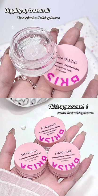 Three-dimensional Eyebrow Shaping Soap Eyebrow Gel Texture Creates Natural Eyebrows Styling Cream Waterproof Quick-Dry Makeup