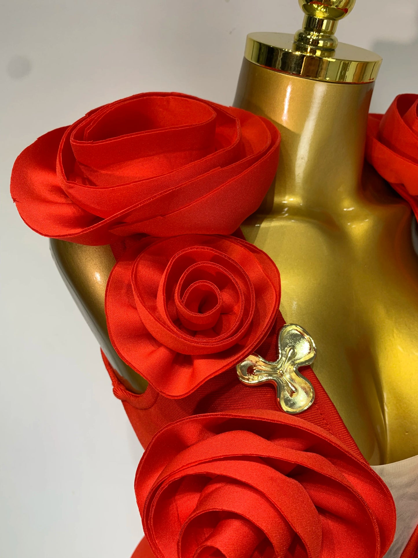 3D Flower Sleeveless Bodycon Bandage Dresses