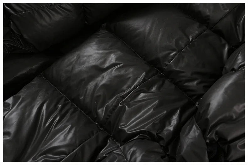 Cotton-padded Coat Lapel Loose Zipper Solid Color Coats