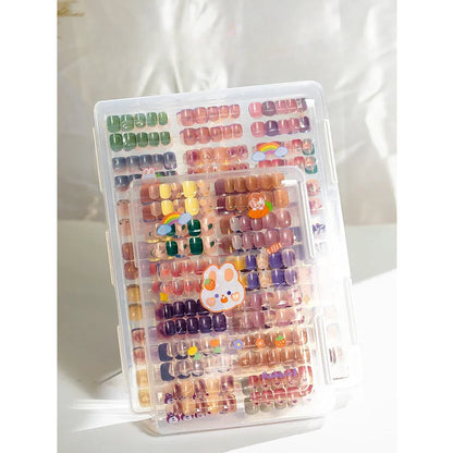 Nail Wear Storage Box Dustproof Transparent Storage Book Nail Plate Style Works Display Color Card Book Nails Supplies tool new