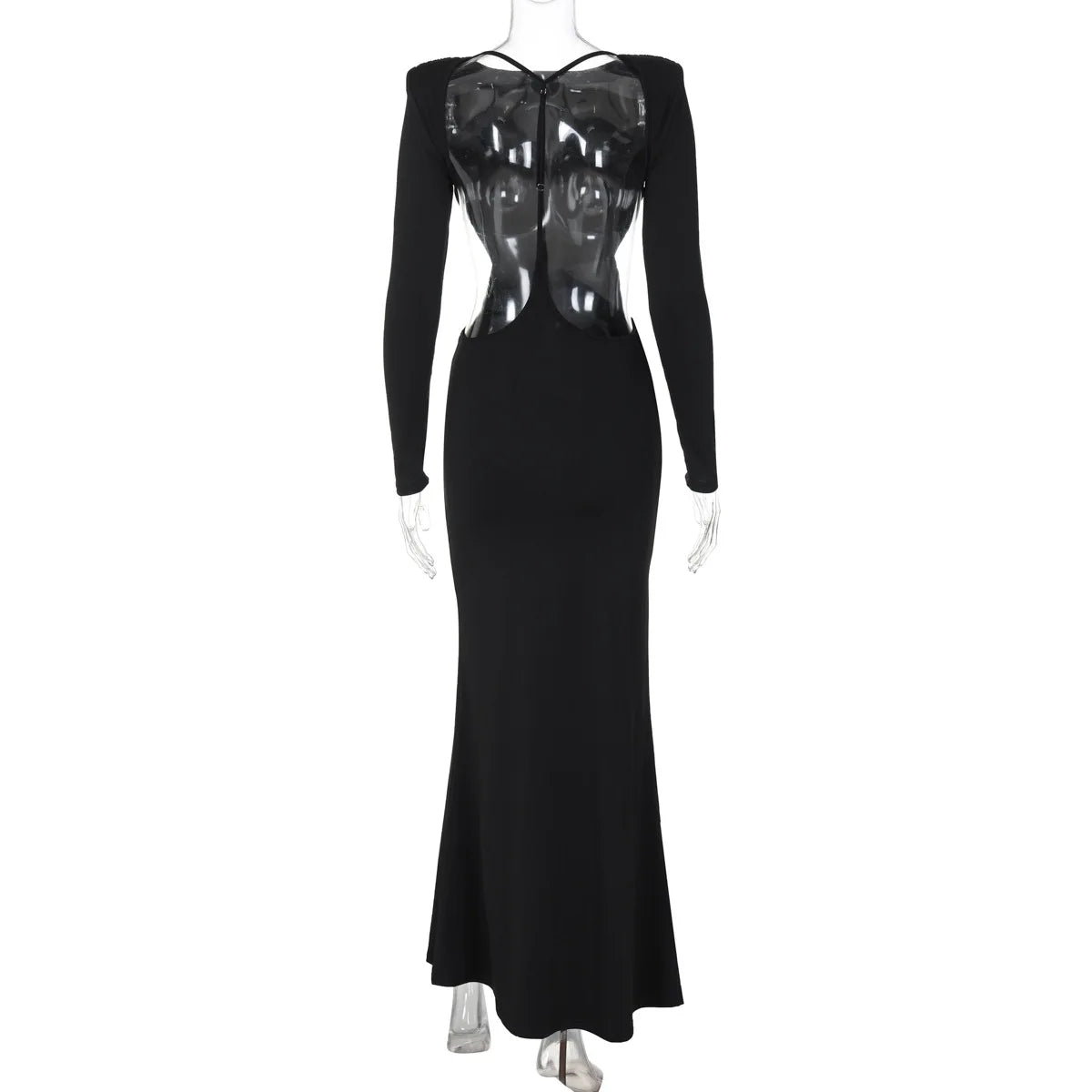 Tanya Elegant Ruched Ribbion Long Dresses