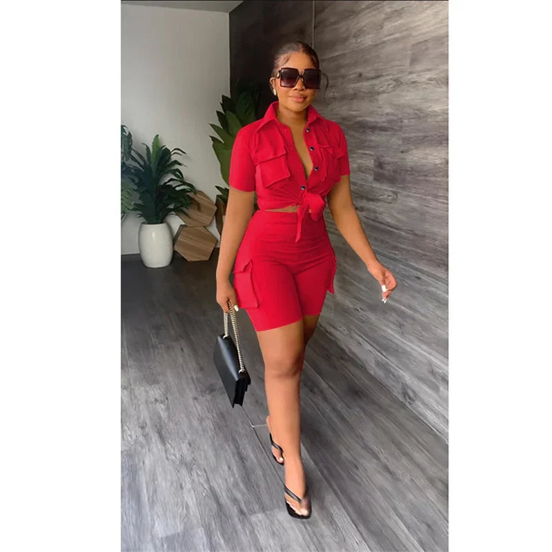 Women Two Piece Short Sets