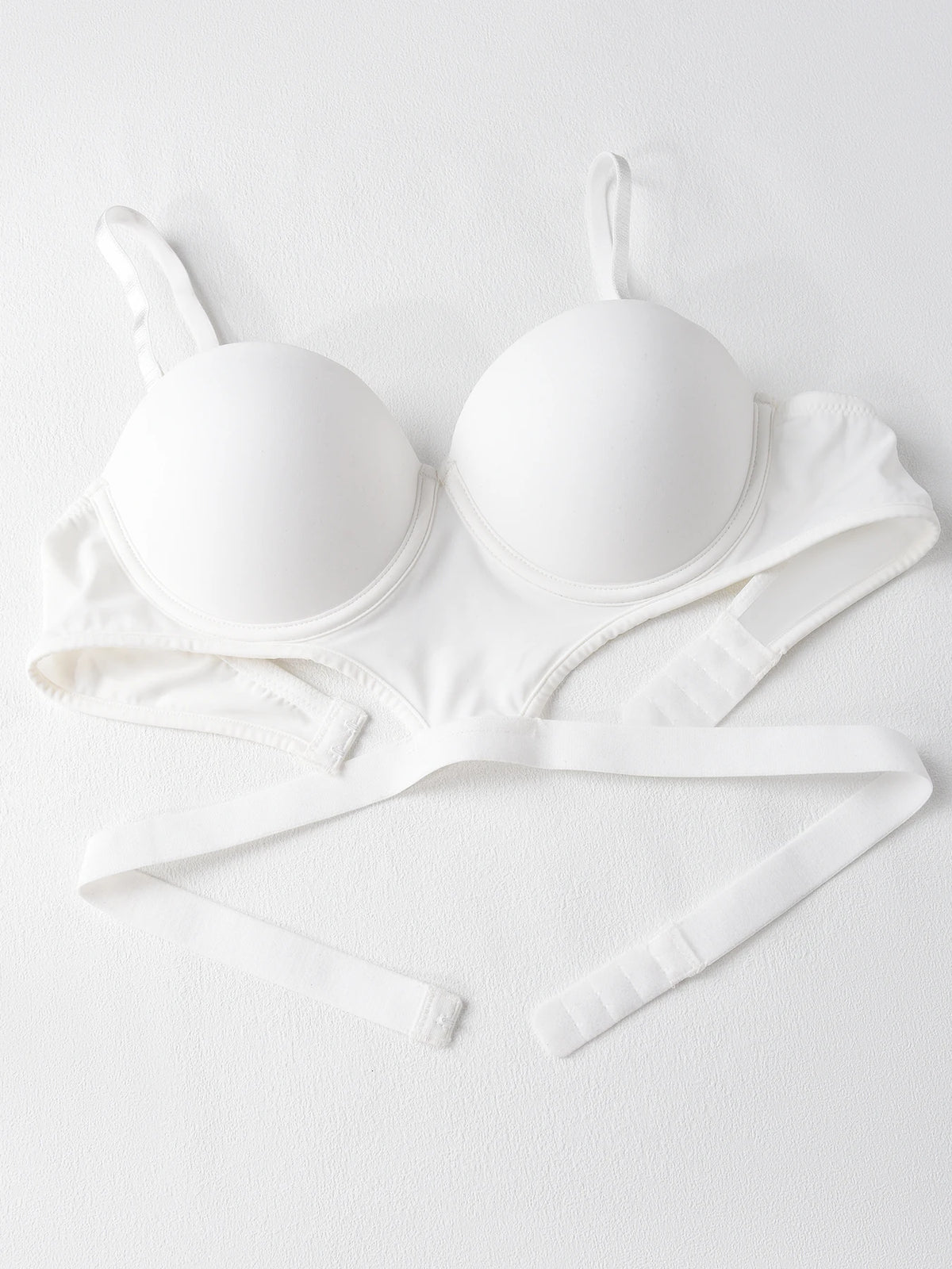 Stylish undertone beautiful back half cup smooth and exposed waist slim waist big exposed back push up bra