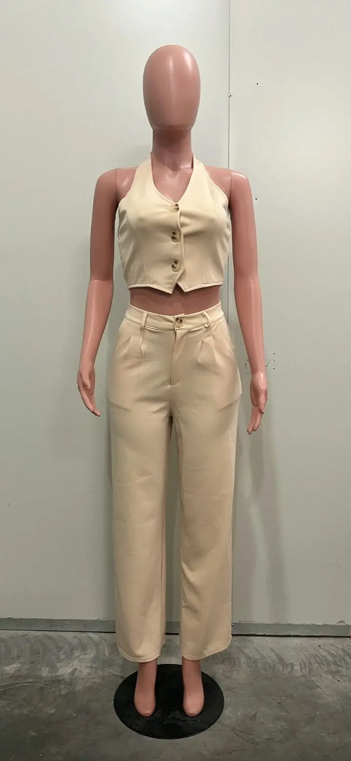 Vest Top + Pant Matching Sets